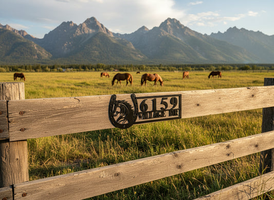 Horseshoe House Numbers