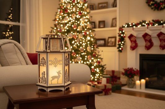 Wooden Christmas Lantern